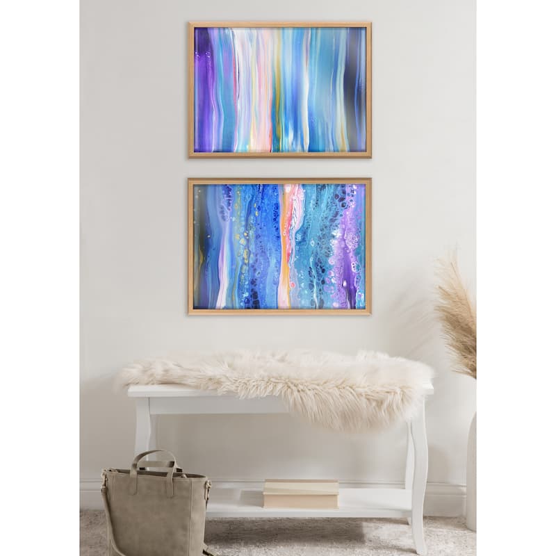 Kate and Laurel Blake Seaside Serenity Frame Printed Art by Xizhou Xie