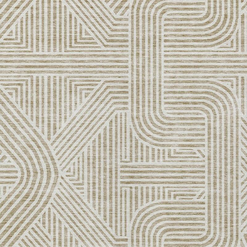 HomeRoots Abstract Transitional Rectangle Outdoor Rug
