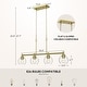 preview thumbnail 11 of 56, 4/5-Light Kitchen Island Pendant Light Fixture with Clear Glass Shades