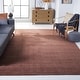 preview thumbnail 2 of 171, SAFAVIEH Handmade Himalaya Kaley Solid Wool Rug 6' x 9' - Brown - Rectangle