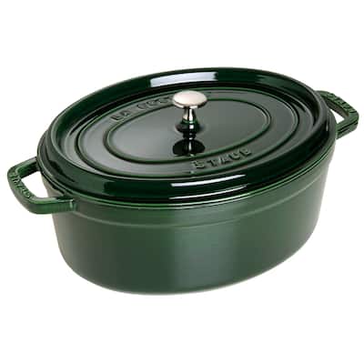STAUB Cast Iron Oval Cocotte, Dutch Oven, 5.75-quart, serves 5-6, Made in France - 5.75-qt