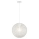 preview thumbnail 2 of 6, Kovacs P5570 Entwined 1 Light 16" Wide Pendant with Rattan Shade