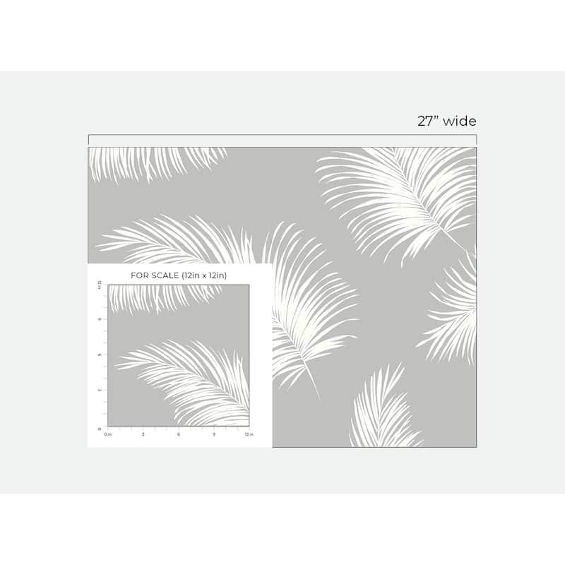 Luxe Haven Tossed Palm Peel and Stick Wallpaper
