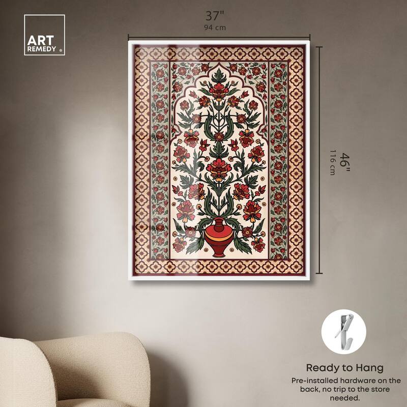 Royal Floral Mat Shadowbox by Art Remedy