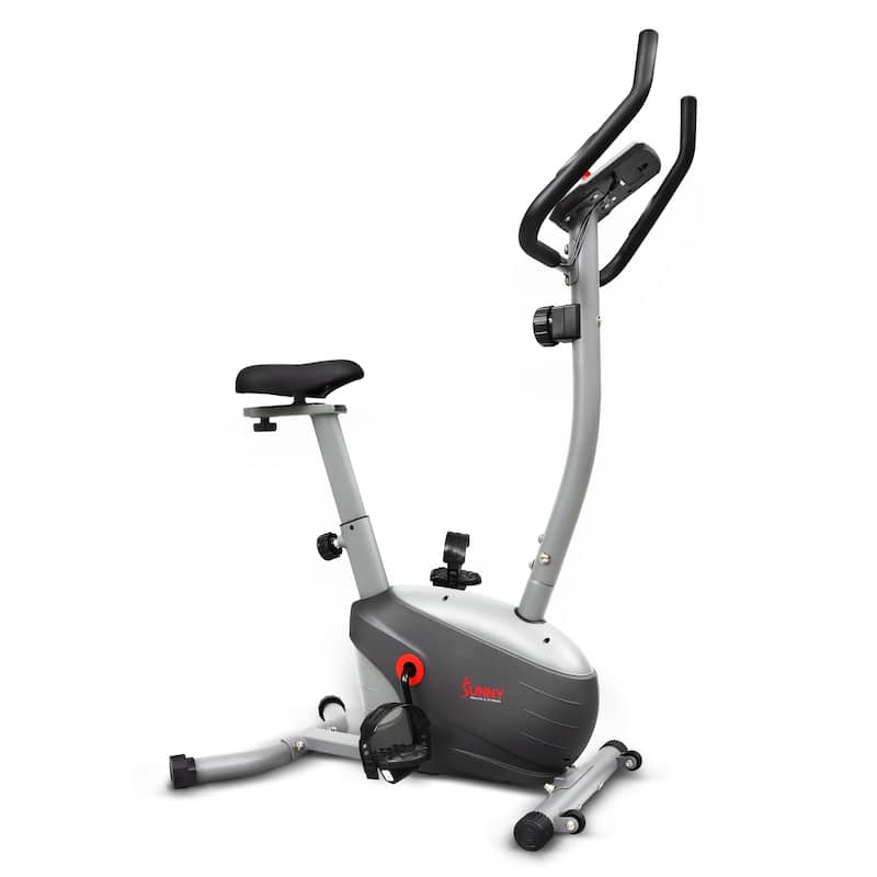 Sunny Health & Fitness Performance Interactive Series Upright Bike - SF-B220030 - Gray - 30.7L x 9.8W x 23.2H - Gray - 30.7L x 9.8W x 23.2H - Weights