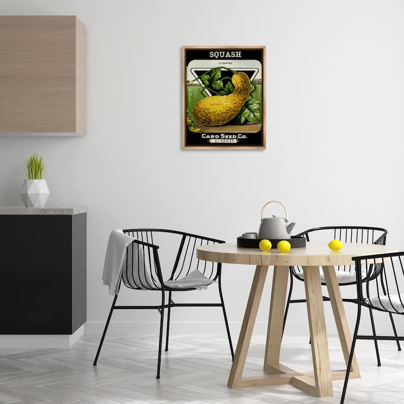 Stupell Vintage Garden Squash Framed Floater Canvas Wall Art Design By Lil' Rue