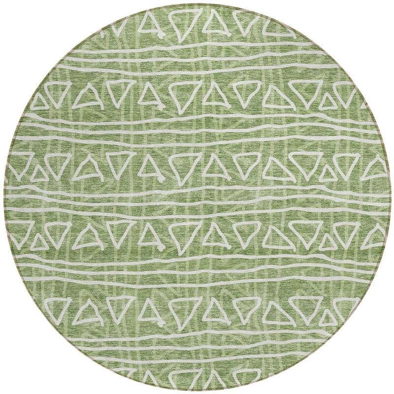 HomeRoots Geometric Transitional Rectangle Outdoor Rug
