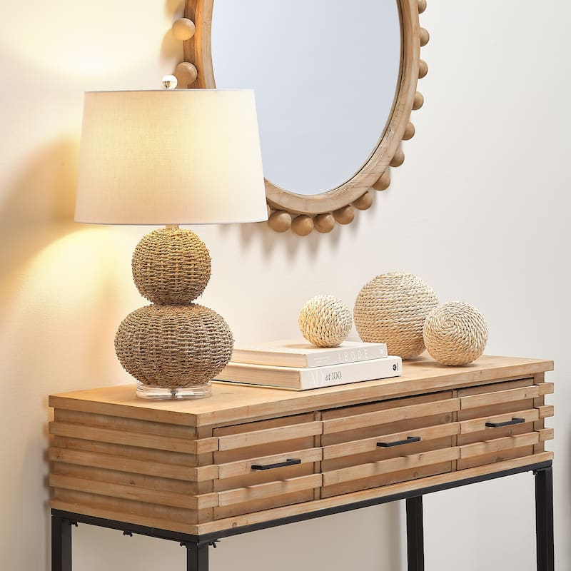 Alden Décor Sydney Handwoven Seagrass Table Lamp