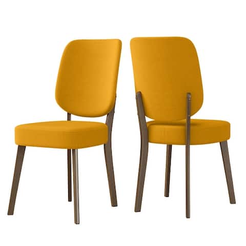 Carson Carrington Breuer Mid Century Modern Upholstered Armless Side Chairs (Set of 2)