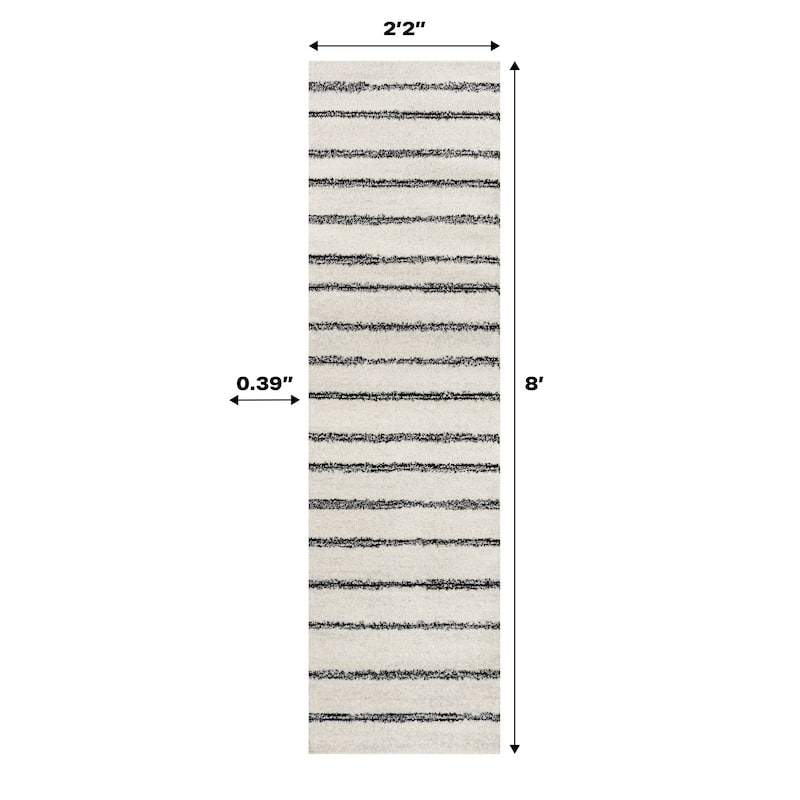 JONATHAN Y Alia Minimalist Stripe Area Rug