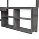 preview thumbnail 36 of 34, Wood Loft Bed with U-haped Desk, Kids Lofa Bed Frame with Storage Shelves, Drawers, Ladder, Guardrails