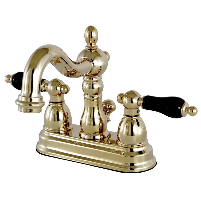 Kingston Brass Duchess 1.2 GPM Centerset Bathroom Faucet with Pop-Up - Polished Brass