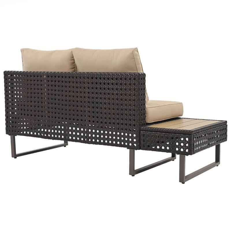 6-Pers Diamond Weave Patio Sectional Furniture Set