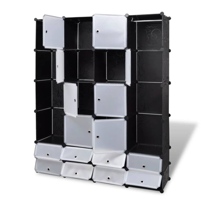 vidaXL Modular Cabinet with Compartments Storage Organizer for Living Room