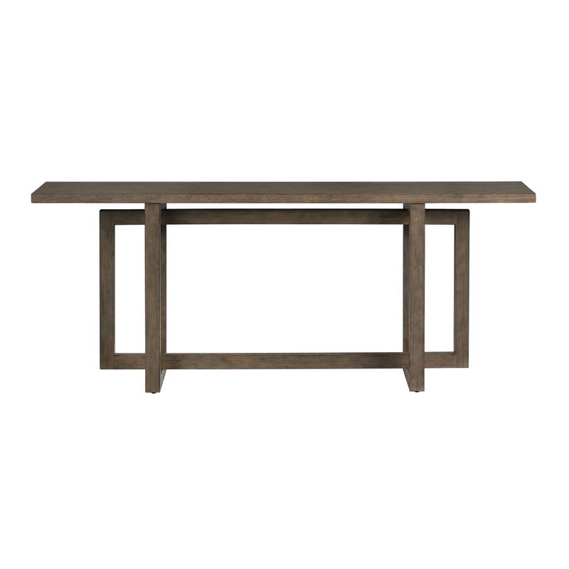80 in. Brown Solid Wood Accent_Console_Sofa Table