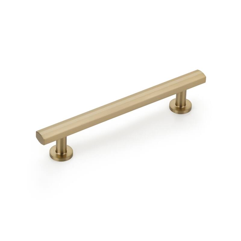 Schaub and Company Heathrow 5" Center to Center Contemporary Bar - Signature Satin Brass