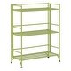 preview thumbnail 33 of 32, Porch & Den Ferdinand 3-Tier Wide Folding Metal Shelf