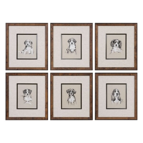 Uttermost 33665 19 Inch X 17 Small Breed Sketches Framed Uttermost 33665 19 Inch X 17 Small Breed Sketches Framed Art Prints On