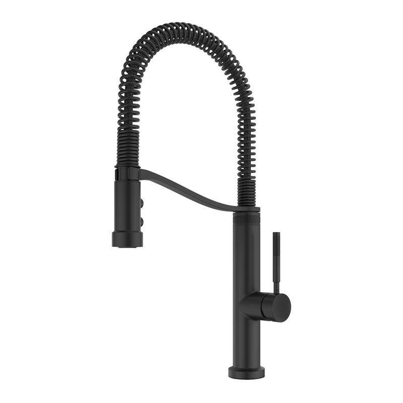 Parker Crisp White Fireclay 26" Quick-Fit Farmhouse Apron Front Drop-In Single Bowl Kitchen Sink (1 Hole) with Black Faucet Kit