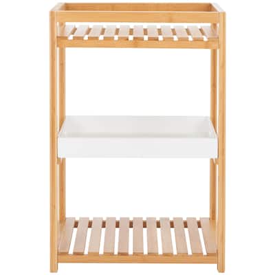 SAFAVIEH Home Collection Akio 3 Tier Shelf - 19" W x 13" D x 28" H