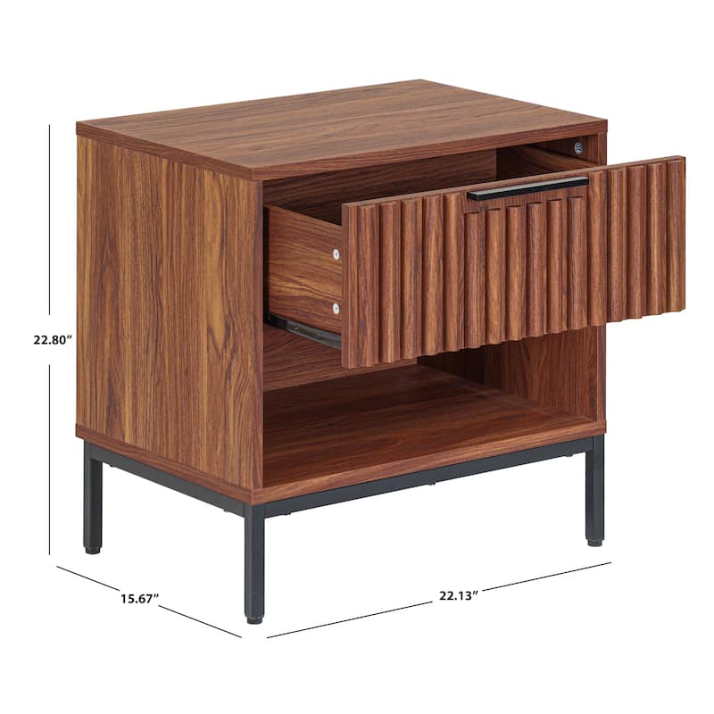 SAFAVIEH Home Lylia 1-Drawer Nightstand