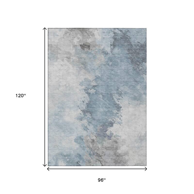 HomeRoots Abstract Transitional Rectangle Outdoor Rug