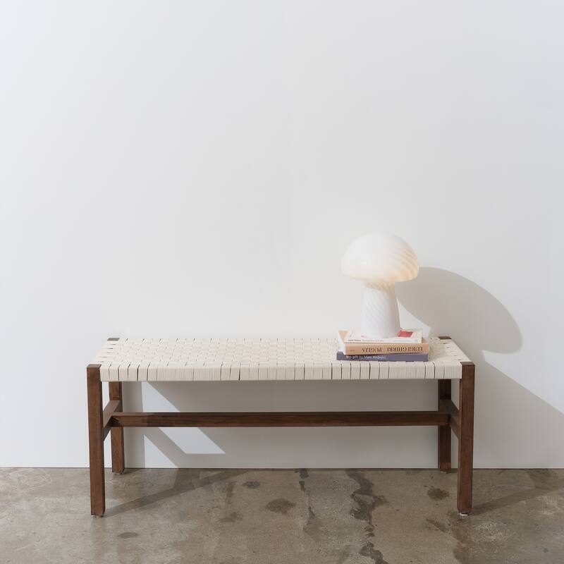 Brightech Mushroom 12.75 in. White Modern & Contemporary LED Bedside Table Lamp with Frosted White Glass Shade (2-Pack)