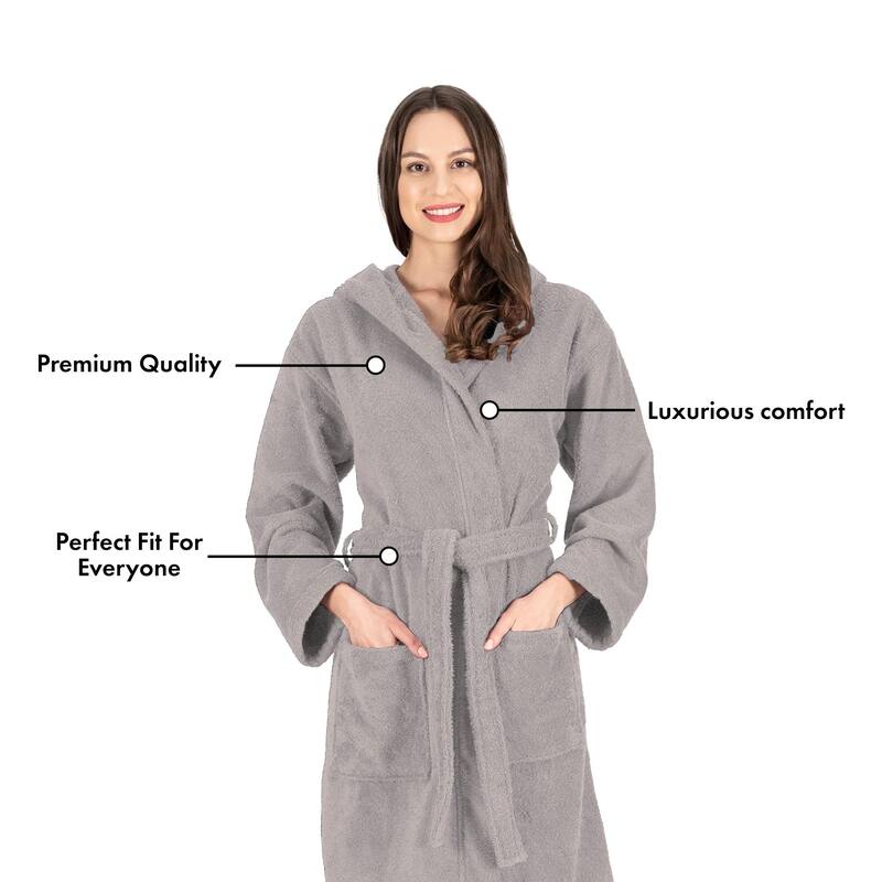Luxury Hooded Terry Cotton Unisex Bathrobe Collection