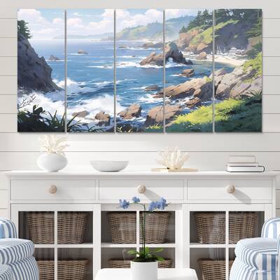 Designart "Oceanic Escapes II" Coastal Wall Art Prints Set