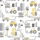 preview thumbnail 5 of 4, Galerie Wallcoverings Tiny Tots 2 Contruction Trucks Non-woven Matte Wallpaper Roll 33 feet x 21 inches - Yellow/Greige