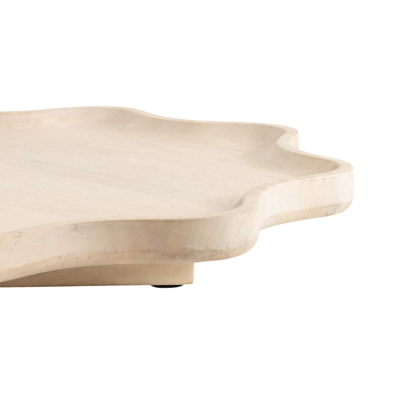 Kate and Laurel Alezar Wood Lazy Susan Tray