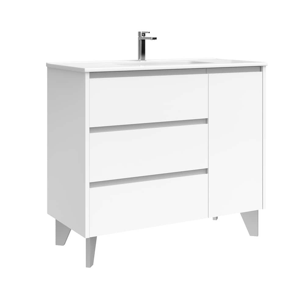 WS Bath Collections Lila C100 Lila 40" Free Standing Single Basin