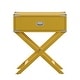 preview thumbnail 28 of 48, Kenton X Base Wood Accent Campaign Table by iNSPIRE Q Bold