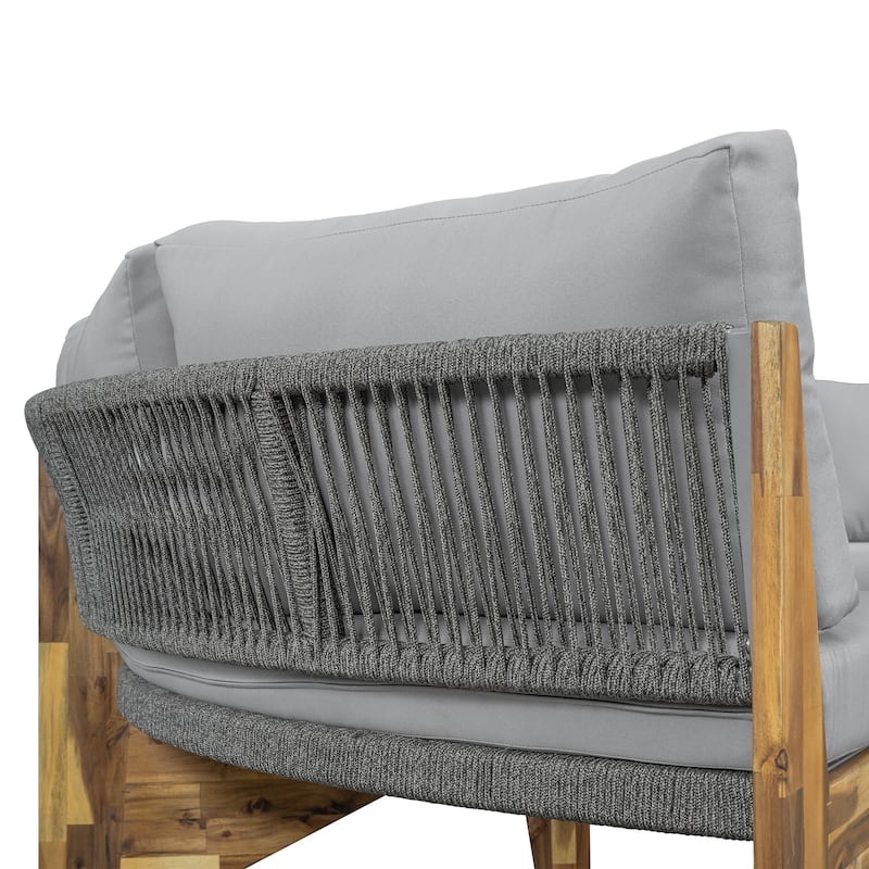 Curved Shape Sofa Set PE Wicker Furniture Conversation Sets