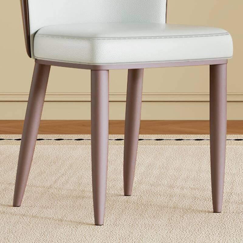 Set of 2 Modern Dining Chairs with Steel Legs for Kitchen & Office