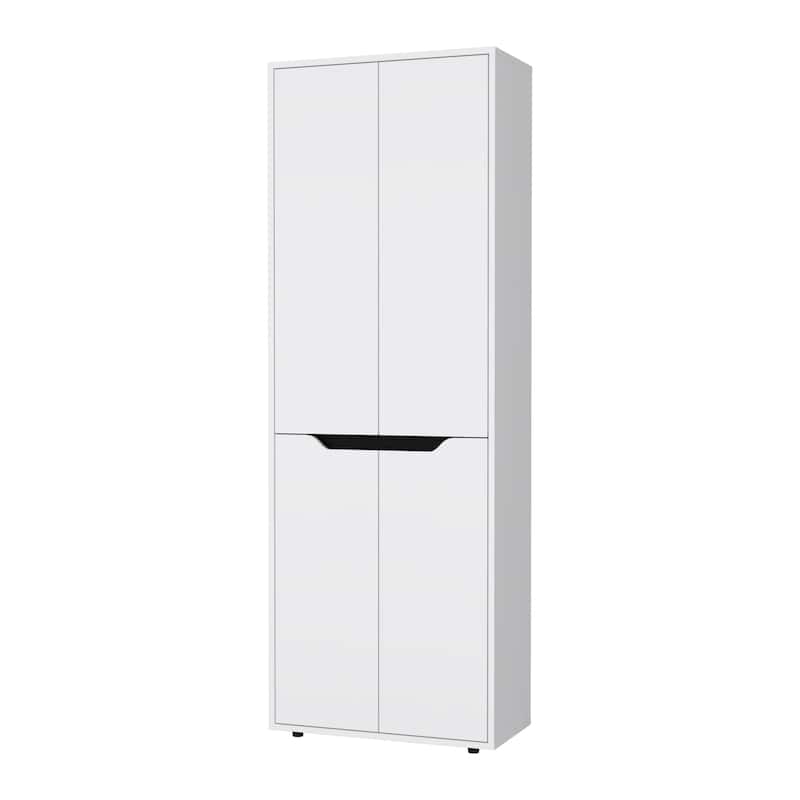 White 5-Shelf Kitchen Pantry