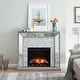 preview thumbnail 15 of 25, Silver Orchid Tranton Glam Mirror Electric Fireplace