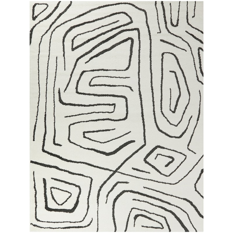 Pollock Modern Abstract Area Rug