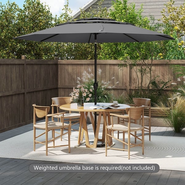 10 patio umbrella 6 ribs replacement canopy Formosa Covers 9ft Umbrella Replacement Canopy 6 Ribs in Off White (Canopy Only)