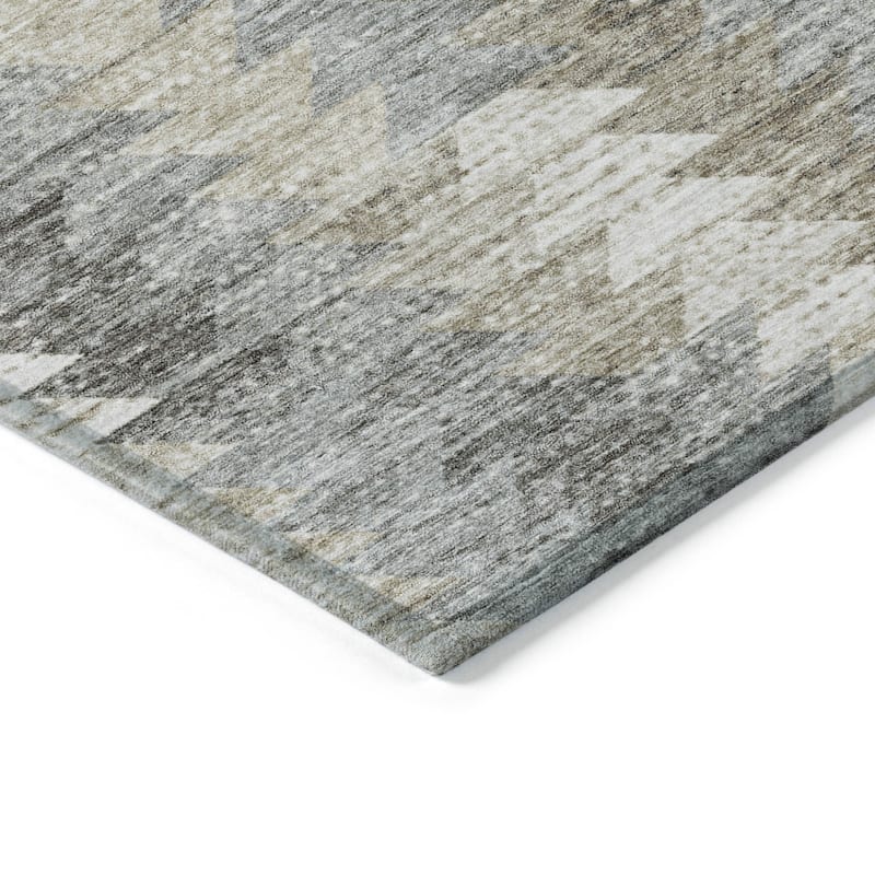 HomeRoots Geometric Transitional Rectangle Outdoor Rug