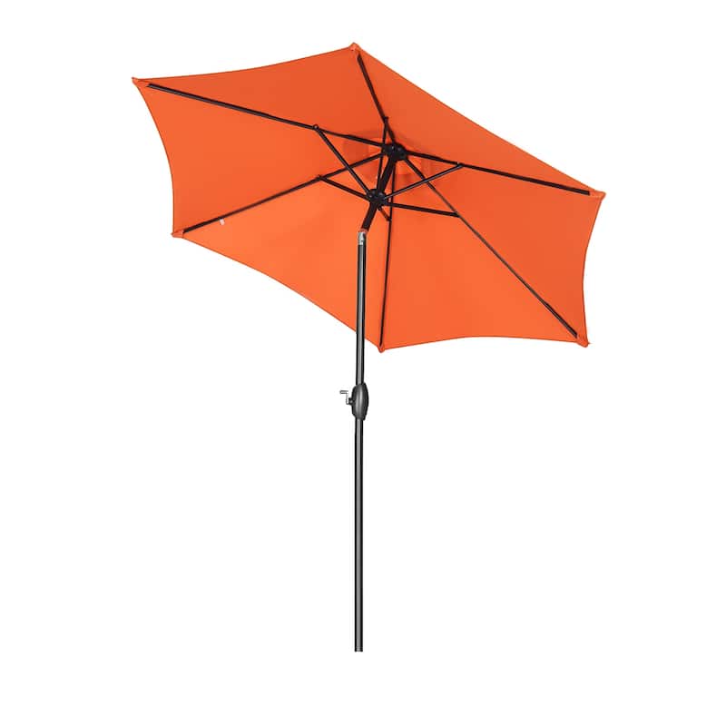 Ainfox 9ft Patio Umbrella Crank Lift Tilt Without Base Outdoor Hexagonal Umbrella
