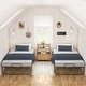 preview thumbnail 3 of 7, 38'' Folding Bed with Mattress, Portable Foldable Bed with Storage Cover
