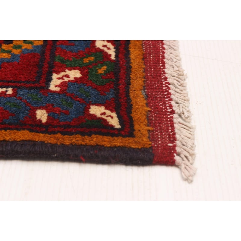 ECARPETGALLERY Hand-knotted Uzbek Kargahi Burnt Orange Wool Rug - 8'4 x 11'9