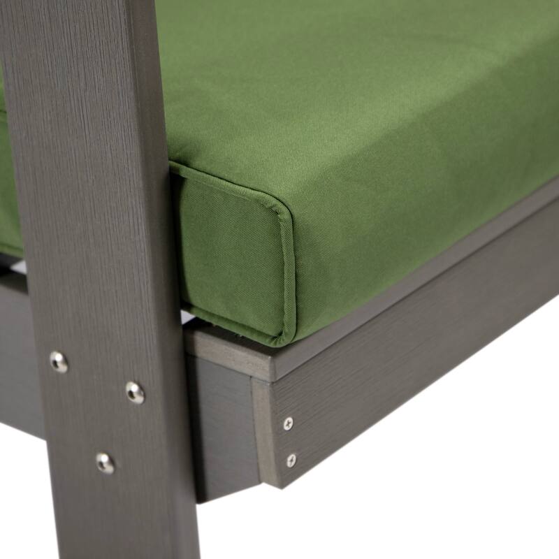 Alpine Modern Outdoor Upholstered Accent Chair - Lounge Armchair with Removable Cushions for Living Room