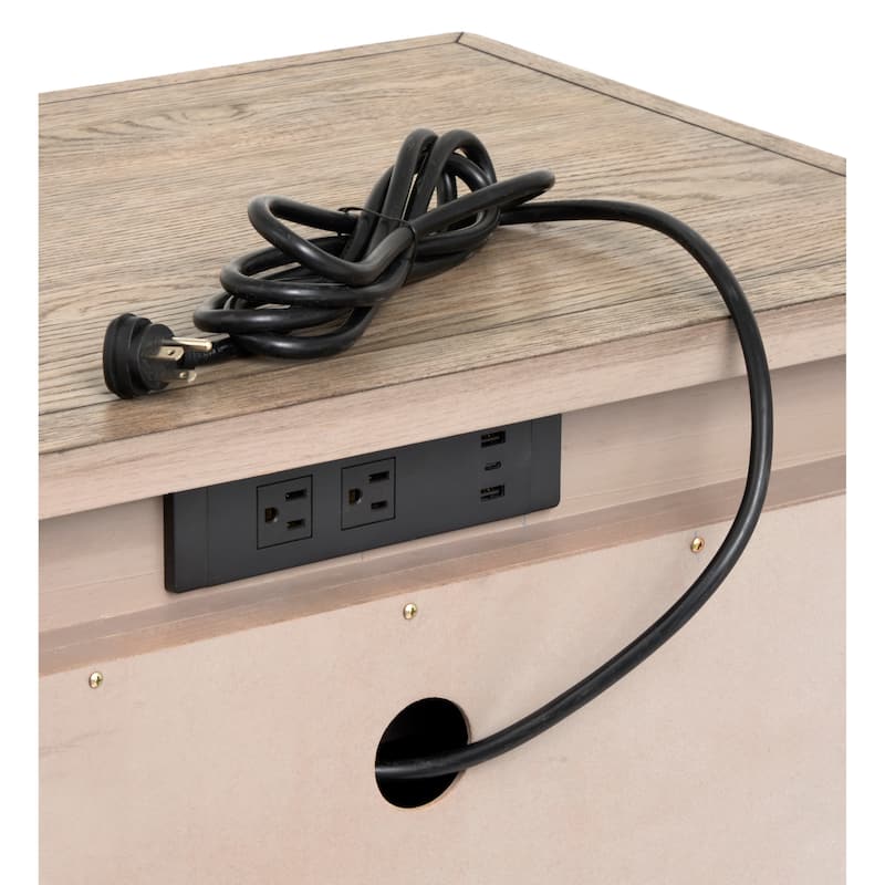 Magnussen Home Claremont Smokey Taupe Drawer Nightstand