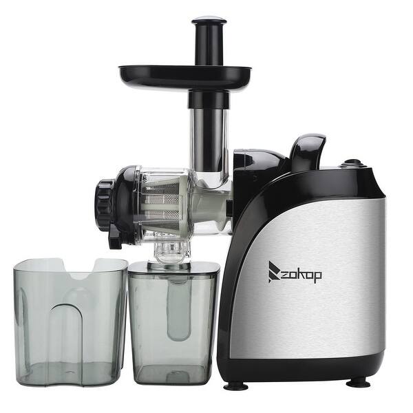 slide 8 of 7, 150W Multi-purpose Small Caliber Cold Press Masticating Juicer Silver