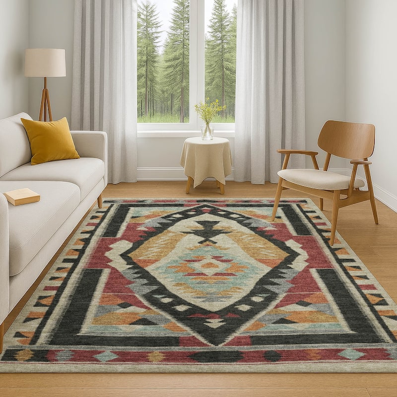 Premium Washable Super Soft Global Medallion Mayfield Rug