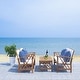 preview thumbnail 36 of 117, SAFAVIEH Fontana 4-piece Acacia Solid Wood Outdoor Conversation Patio Set