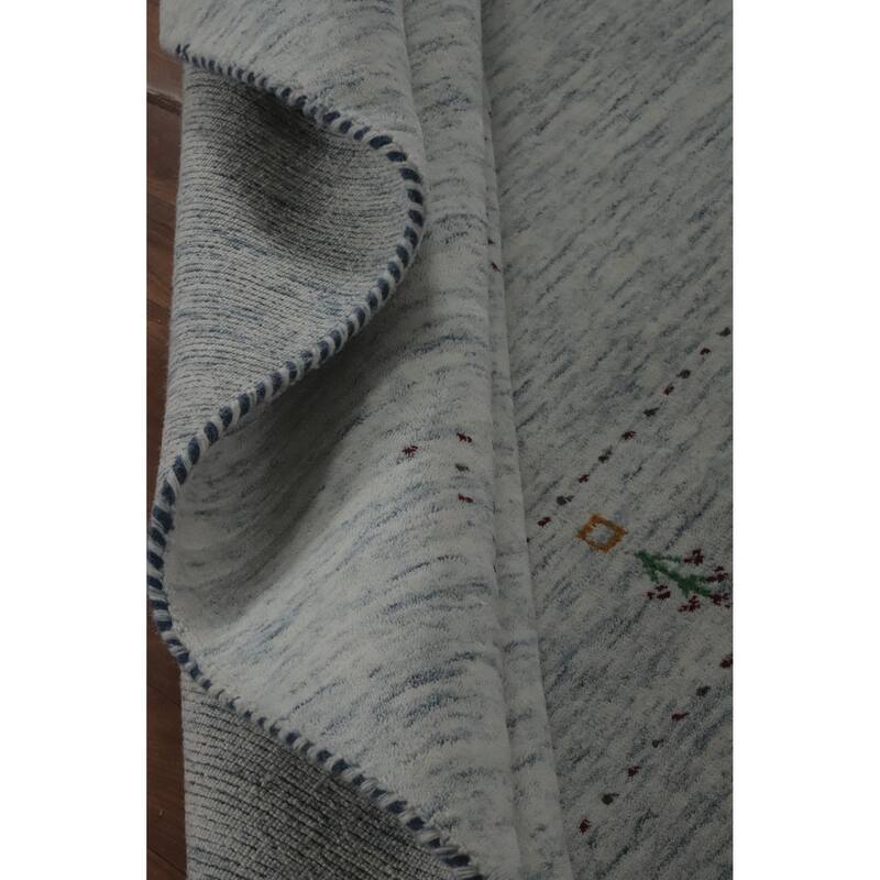 Hand Knotted Oriental 100% Wool Carpet Tribal Animal Pictorial Beige & Ivories Gabbeh Area Rug - 10' 0'' X 8' 3''