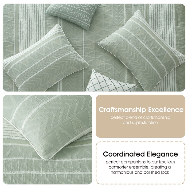 Nanshing Athena 6 Piece Contemporary Geometric Comforter Set